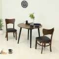 フェブラダイニングチェア2脚組(ブラウン) 写真5