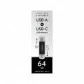 アイ・オー・データ機器 64GB USBメモリー USB-A&USB-C搭載 (USB3.2 Gen1) ブラック U3C-STD64G/K 写真5