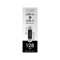 USB-A&USB-C搭載USBメモリー(USB3.2 Gen1) 128GB ブラック 写真5