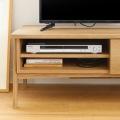 テレビ台  ローボード 白井産業 32-43V型テレビ対応 TVボード コード収納 一人暮らし 収納 幅101cm 高さ42cm ナチュラルブラウン  フェルボワ  FBW-4010HNA 写真5