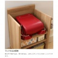サイドワゴン 白井産業 ラック キャスター付 デスクサイド デスク下 ランドセル収納 約幅41 奥行40 高さ67cm ナチュラルブラウン ナチュリカ NTU-6540WNA 写真5