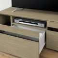 テレビ台 白井産業 幅150cm 高さ37cm グレー 65V型対応 TVボード ローボード ナチュリカ 写真5