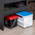 釣り具 トレイチェスト 白井産業 収納 棚 ラック 引き出し 釣具 約幅80cm 奥行40cm 高さ100cm ペスカレージ ブラック 黒 木目柄 PSR-1080HBK 写真5