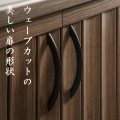白井産業 下駄箱 靴箱 ガルバートン 通気扉 ダークブラウン 幅60cm 高さ約103cm GBT-1060D | シューズラック ラック おしゃれ 木製 スリム アイアン 省スペース 写真5