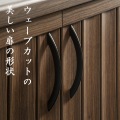 シューズボックス 白井産業 シューズラック 下駄箱 通気性抜群 約24足収納 靴箱 玄関収納  おしゃれ 幅60cm 約高さ185cm ダークブラウン GBT-1860D 写真5
