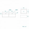 テレビ台 白井産業 テレビボード ローボード 42から50V型対応 収納 AV収納 ゲーム収納 引き出し 約幅120cm 高さ40cm ダークブラウン ティレスタ3 TL3-4012HDK 写真5