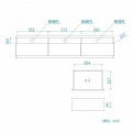 テレビ台 白井産業 75V型対応 テレビボード ローボード 収納 扉付き 配線 リビング 組立簡単 約幅180cm 高さ40cm ナチュラルブラウン ティレスタ3 TL3-4018HNA 写真5