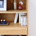 白井産業なめらかな開閉の引き出し付きシンプルラック 白井産業 シェルフ 飾り棚 本棚 ナチュラルブラウン 幅56.3 高さ107.1 奥行29.2cm SO1-1155HNA セルオリア 写真5