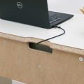 デスク 机 白井産業 テーブル ワークデスク 収納 リビング 木製 一人暮らし コンパクト シンプル 北歐 おしゃれ 高さ約72cm 幅約90cm ホワイト 木目柄 フルニコ 写真5
