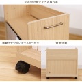 デスクサイドワゴン 白井産業 キャスター付き A4サイズ 収納 デスク下 オフィスワゴン 取っ手付き 幅60cm 天板無し ナチュラル オフィスコ2 ONA-6060P NA 写真5