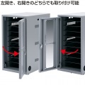サンワサプライ タブレット・スレートPC収納保管庫 省スペースにタブレット・スレートPCを一括10台収納 CAI-CAB7【大型商品の為時間指定不可】 写真5