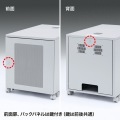 サンワサプライ 19インチマウントボックス(H700・13U) 縦型サーバーも収納できる19インチマウントボックス CP-202【大型商品の為時間指定不可】 写真5
