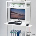 RoHS10対応パソコンラック(W650×D610) 写真5