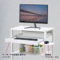 RoHS10対応ハイスタンドパソコンラック(W650×D610mm) 写真5