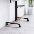 34?55型対応ロータイプディスプレイスタンド(ブラック) 写真5