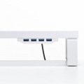 USBハブ付モニター台(ホワイト) 写真5