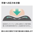 リストレスト付きマウスパッド(レザー調素材、高さ標準、ブラック) 写真5