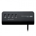 クランプ式USB充電器(USB4ポート・ブラック) 写真5