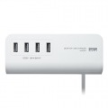 クランプ式USB充電器(USB4ポート・ホワイト) 写真5