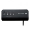 クランプ式USB充電器(TypeC1ポート＋USB3ポート・ブラック) 写真5