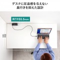 USB PD対応クランプ式AC充電器(PD65W・C×2+A×2・ブラック) 写真5