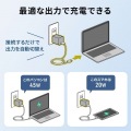 USB PD対応キューブ型AC充電器(PD45W・Type-Cケーブル付属) 写真5