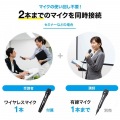 ワイヤレスマイク付き拡声器スピーカー(バッテリー内蔵・ワイヤレスマイク1本対応) 写真5