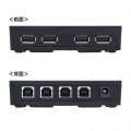磁石付きUSB2.0手動切替器(ハブ付き・4回路) 写真5