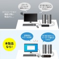 手元スイッチ付きパソコン自動切替器(2:1) 写真5