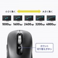 静音ワイヤレスマウス(チルトホイール・高速スクロール) 写真5