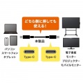 USB5Gbps Type-Cケーブル(PD75W・DP Altモード対応・7m) 写真5