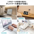 急速充電対応 USB Type-C LAN変換ケーブル(Gigabit対応・PD100W・1m) 写真5