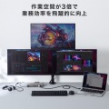 ドッキングステーション(HDMI/DisplayPort×4K×3画面出力対応) 写真5