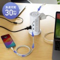 PD30W充電機能付き12個口タワー型タップ 写真5