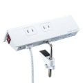 USB充電ポート付き便利タップ(クランプ固定式)ホワイト色 写真5