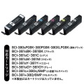 詰め替えインク BCI-380PGBK・381BK・C・M・Y・GY用 写真5