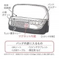 ソニック バッグインバッグ スマスタ ワイド ユートリム A4 ブラック | テレワーク 収納 写真5