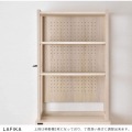 LAFIKA(ラフィカ)キッチンラック(ハイタイプ・60cm幅) キッチン収納 ラック オープン収納 引出し 引出し収納 有孔ボード 北歐 オークナチュラル LF180-60HC-IV 写真5