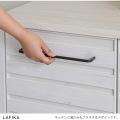 LAFIKA(ラフィカ)キッチンキャビネット(ロータイプ・85.4cm幅) キッチン収納 キッチンキャビネット 収納 扉付き 白 木目調 幅90cm LF90-90C-WH 写真5