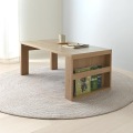 INAS(イナス)ローテーブル100cm幅 テーブル センターテーブル ローテーブル 机 おしゃれ 北歐 収納付き ブックスタンド グレーナチュラル IN40-100CT-GN 写真5
