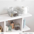 Fizz(フィズ)シェルフ(ロータイプ90cm幅) デザインシェルフ 棚 ラック オープンラック ディスプレイラック リビング収納 幅90cm ホワイト FZ80-90WH 写真5