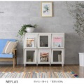 NEFLAS(ネフラス) ディスプレイラック(幅120cm) ラック ディスプレイ ディ ディスプレイ収納 棚 収納 リビング収納 幅120cm ホワイト NF90-120F-WH 写真5