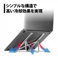 ノートPCスタンド(角度調整機能搭載 折畳式) 写真5