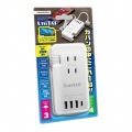 USB給電4ポート 電源タップ3個口搭載 PD30W対応 ケーブル収納型マルチタップ PPS-PD30A3C 写真5