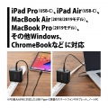 プリンストン UniTAP 急速充電器 PD65W Type-Cケーブル付き給電アダプター 2ポート USB-A USB-C GaN 窒化ガリウム 折りたたみ式プラグ PPS-PD65AG 写真5