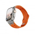 URBAN ARMOR GEAR UAG製 Apple Watch 49/46/45/44mm用 MONARCH ストラップ オレンジ/チタン UAG-AWLP-OR/TI 写真5
