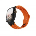 URBAN ARMOR GEAR UAG製 Apple Watch 49/46/45/44mm用 MONARCH ストラップ オレンジ/ブラックチタン UAG-AWLP-OR/BT 写真5