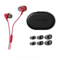 HyperX Cloud Earbuds III ゲーミングイヤホン 有線 3.5mm ダイナミック型14mmドライバー 特許取得済み Intra-Concha イヤーチップ設計 内蔵マイク  レッド 写真5