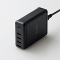 スマートフォン・タブレット用AC充電器/USB-A4ポート(おまかせ充電)/Type-C1ポート(PD30W)/電源ケーブル1.5m/ブラック 写真6