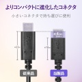 スマートフォン用USBケーブル/USB(A-C)/認証品/高耐久/0.7m/ブラック 写真6